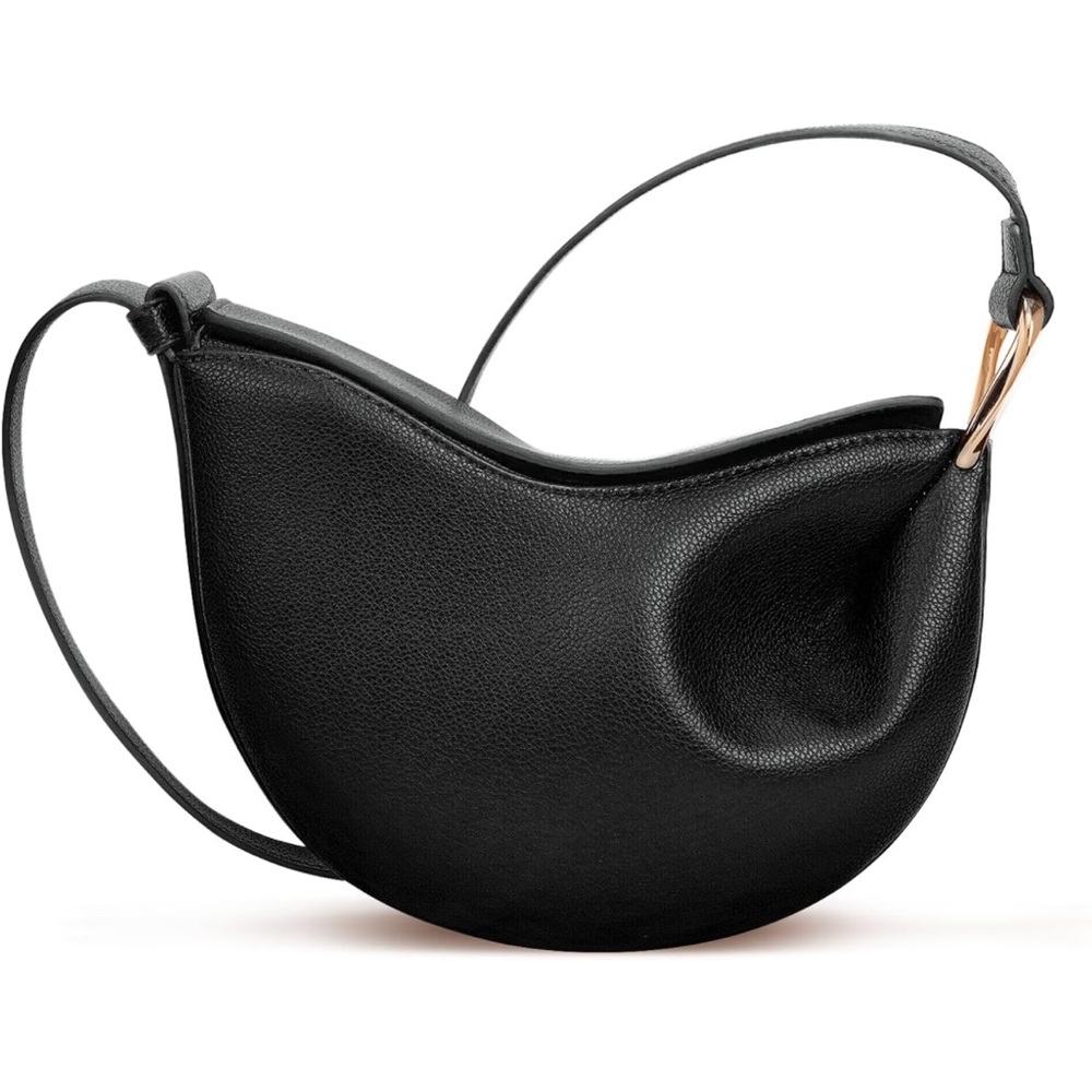Black leather cross body